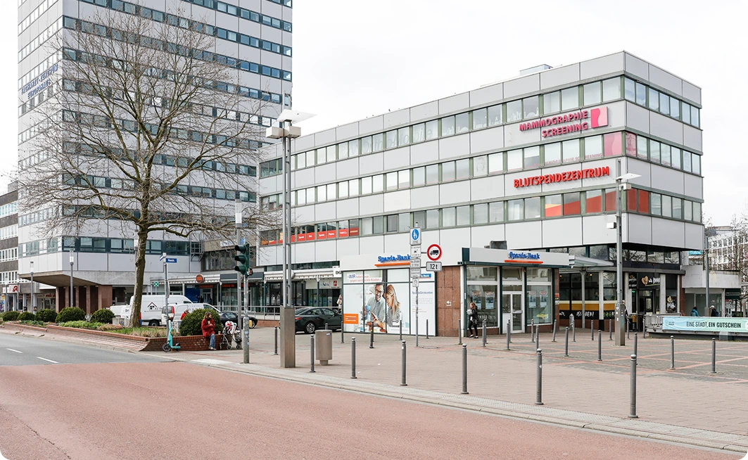 Blut- und Plasmaspende Bochum TMD - Außenansicht